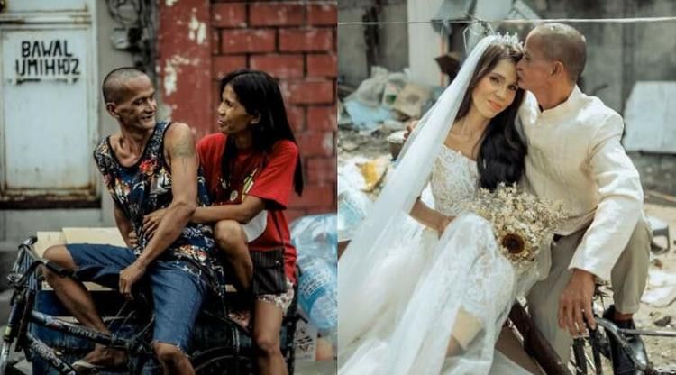 Pasangan pemulung Filipina dihadiahi sesi pemotretan postwedding mewah