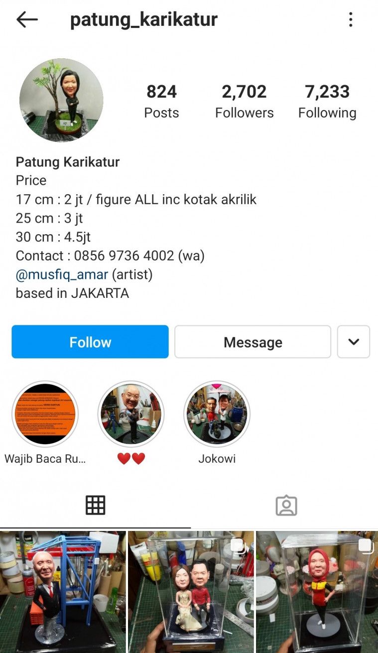 Instagram @patung_karikatur