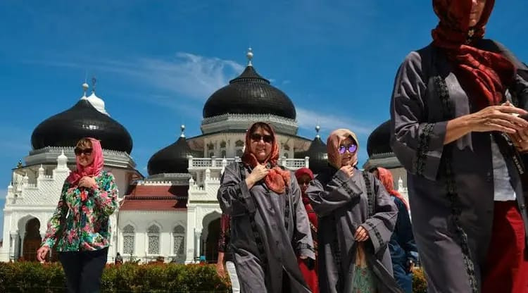Ilustrasi perempuan berjilbab