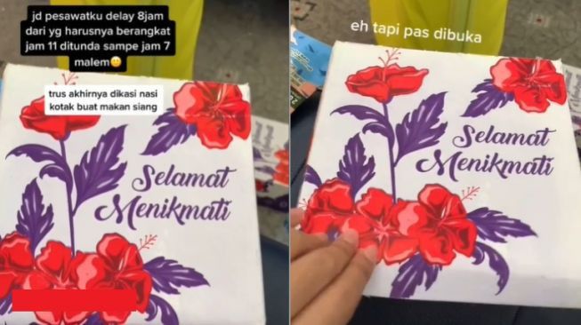 Ilustrasi gambar nasi kotak