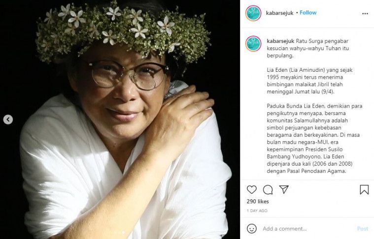 Lia Eden meninggal dunia