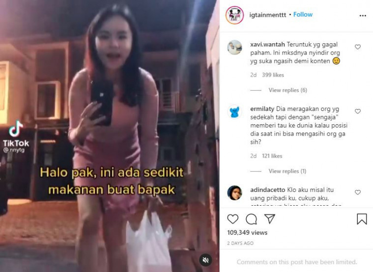 Sindir orang banyak yang bagikan makanan dengan konten