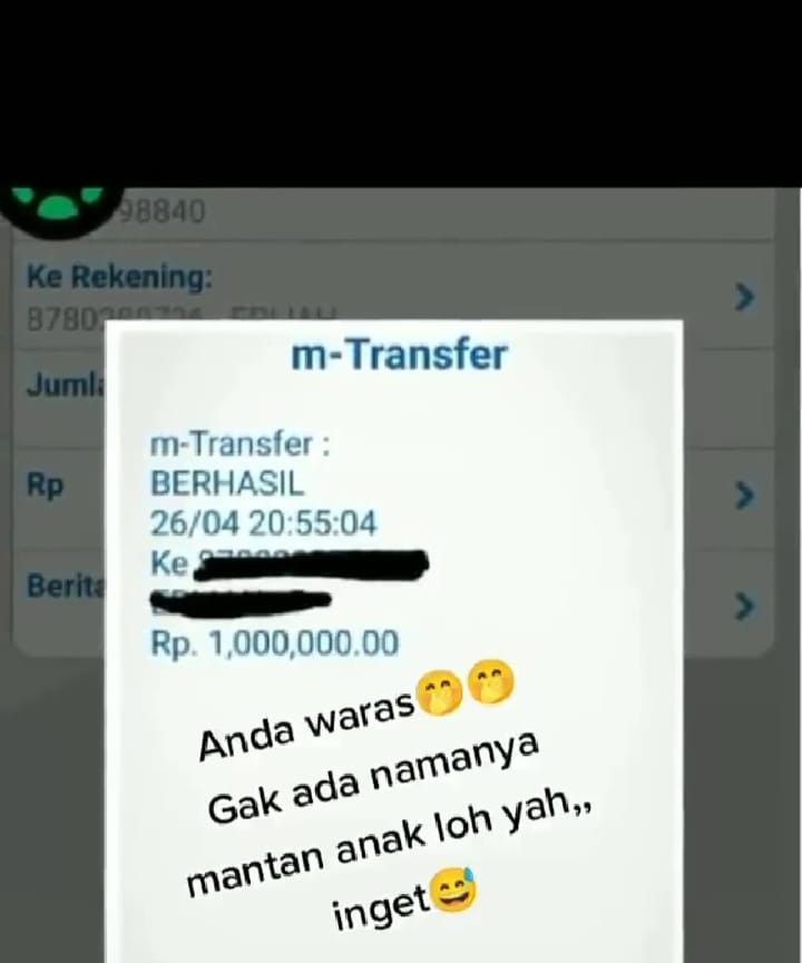 Wanita mengeluh diberi THR Rp1 juta oleh mantan suami