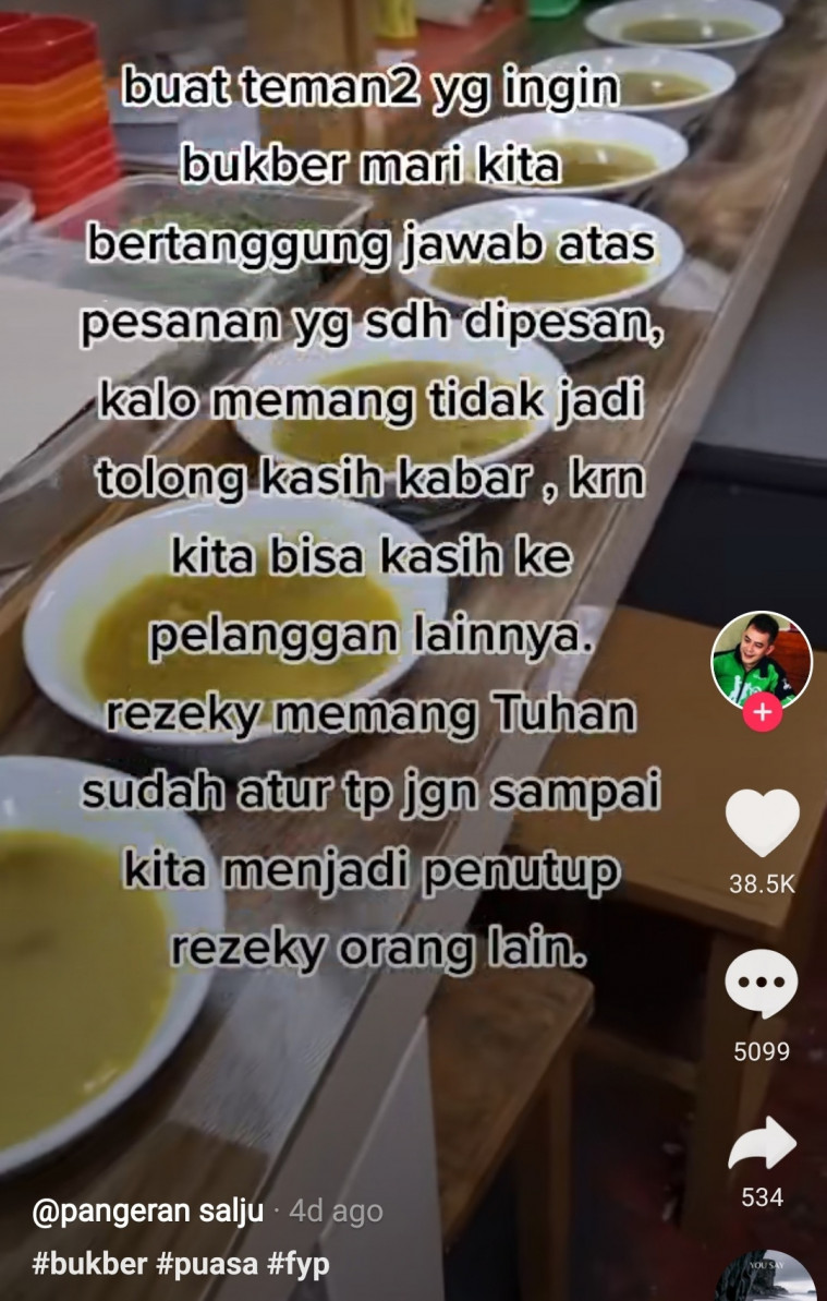 Warung merugi akibat di-PHP rombongan bukber