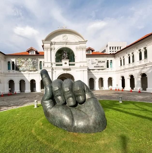Potret  bangunan museum seni Singapura (SAM)