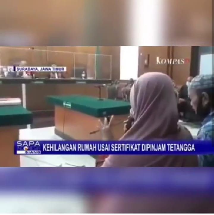 Ilustrasi sertifikat rumah