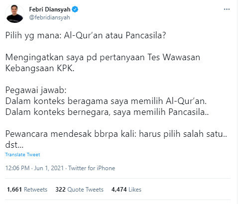 Ilustrasi Pancasila dan Al-Qur'an