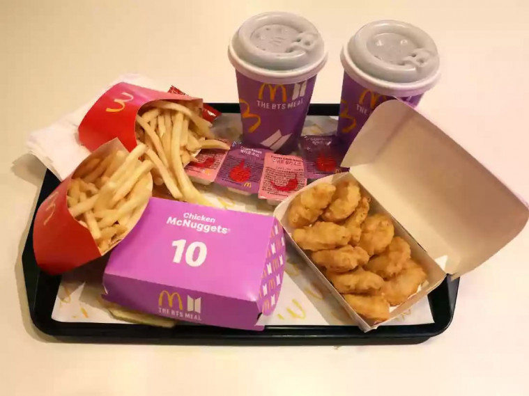 Kemasan BTS Meal jadi wadah cacing