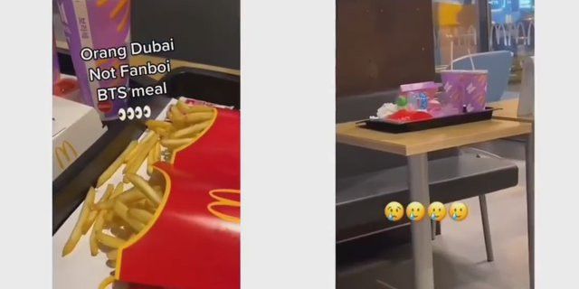 Kemasan BTS Meal dijemur