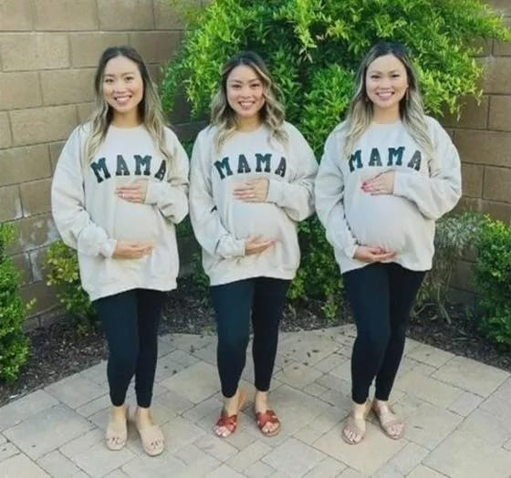 Kembar tiga asal Los Angeles hamil bersamaan