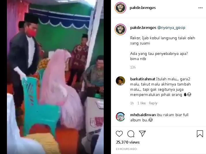 Ilustrasi pengantin wanita bersedih
