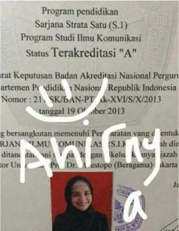 Potret ijazah para pesohor