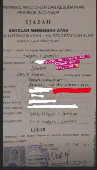 Potret ijazah para pesohor