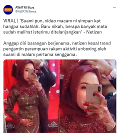 Tren video "Unboxing pengantin" di Malaysia